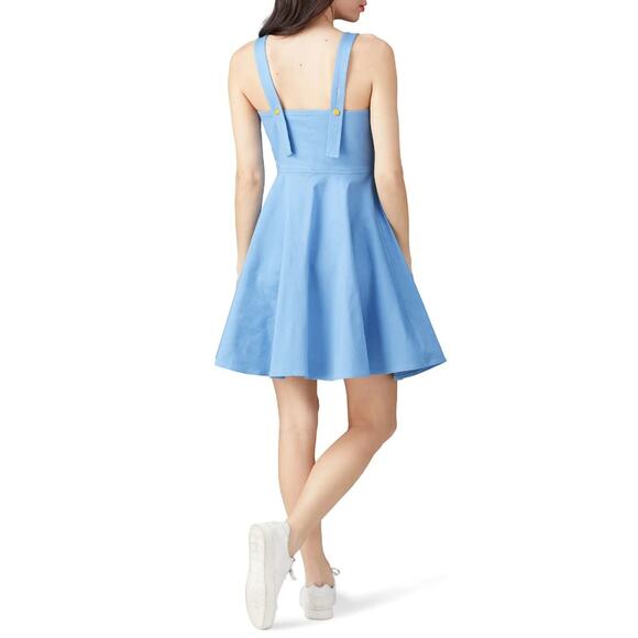 Color Me Courtney Alle Utility Dress Baby Blue Mini Size 4 - Picture 3 of 8